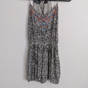 Embroidered Romper with Pockets!